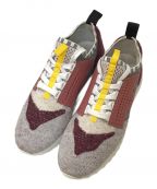 TOD'Sトッズ）の古着「Sneakers Donna Sportivo Wool」｜ボルドー×グレー