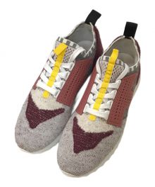 TOD'S（トッズ）の古着「Sneakers Donna Sportivo Wool」｜ボルドー×グレー