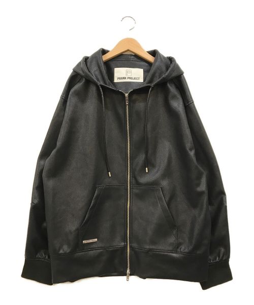 PRANK PROJECT（プランクプロジェクト）PRANK PROJECT (プランクプロジェクト) Vegan Leather Hoodie ブラック サイズ:下記参照の古着・服飾アイテム