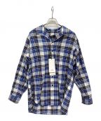 ensou.エンソウ）の古着「Open Coller Shirt」｜Blue