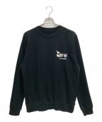 uniform experimentユニフォームエクスペリメント）の古着「FRAGMENT JAZZY JAY JAZZY JAY CREW NECK SWEAT／ロゴプリント クルーネックスウェットトレーナー」｜BLACK