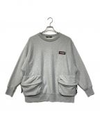 UNDERCOVER×EAST PACKアンダーカバー×イーストパック）の古着「EAST PACK SWEATSHIRT(イースト パーク スウェットシャツ)」｜TOP GRAY