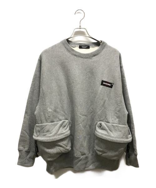 UNDERCOVER（アンダーカバー）UNDERCOVER (アンダーカバー) UC1B4801 × EAST PACK SWEATSHIRT TOP GRAY サイズ:3 未使用品の古着・服飾アイテム