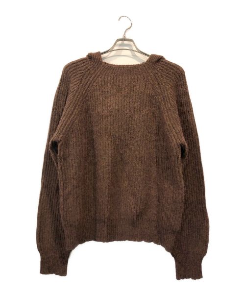 UNUSED（アンユーズド）UNUSED (アンユーズド) 5G KNIT HOODIE BROWN サイズ:2の古着・服飾アイテム