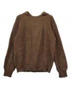 UNUSEDアンユーズド）の古着「5G KNIT HOODIE」｜BROWN