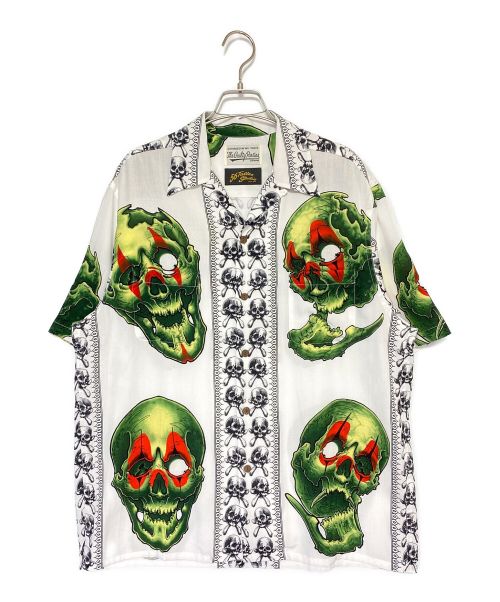 WACKO MARIA（ワコマリア）WACKO MARIA (ワコマリア) 56 TATTOO STUDIO / S/S HAWAIIAN SHIRT ( TYPE-1 ) WHITE サイズ:M 未使用品の古着・服飾アイテム