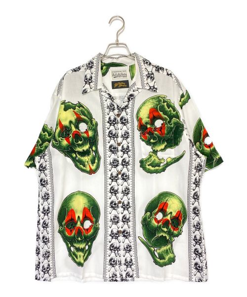 WACKO MARIA（ワコマリア）WACKO MARIA (ワコマリア) 56 TATTOO STUDIO / S/S HAWAIIAN SHIRT ( TYPE-1 ) WHITE サイズ:XL 未使用品の古着・服飾アイテム