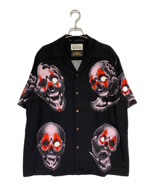 WACKO MARIA（ワコマリア）WACKO MARIA (ワコマリア) 56 TATTOO STUDIO / S/S HAWAIIAN SHIRT ( TYPE-1 ) BLACK サイズ:M 未使用品の古着・服飾アイテム