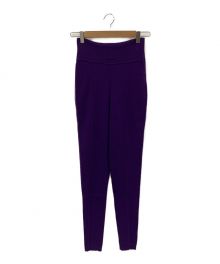 FUMIKA UCHIDA（フミカウチダ）の古着「STRETCH CASHMERE TRACK PANTS」｜VIOLET