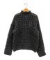 FUMIKA UCHIDA（フミカウチダ）の古着「LONG HAIR MIX MOHAIR HAND CROCHET MOCK NECK SWEATER」｜CHARCOAL×GRAY