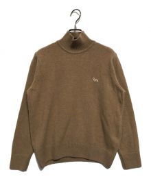 maison kitsune（メゾンキツネ）の古着「LAMBSWOOL HIGT COLLAR PULLOVER」｜ベージュ