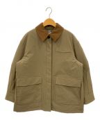 CLANEクラネ）の古着「OVER QUILTING HUNTING JACKET」｜カーキ