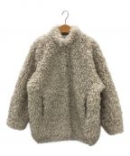 CLANEクラネ）の古着「CURL FUR SHORT COAT」｜ベージュ