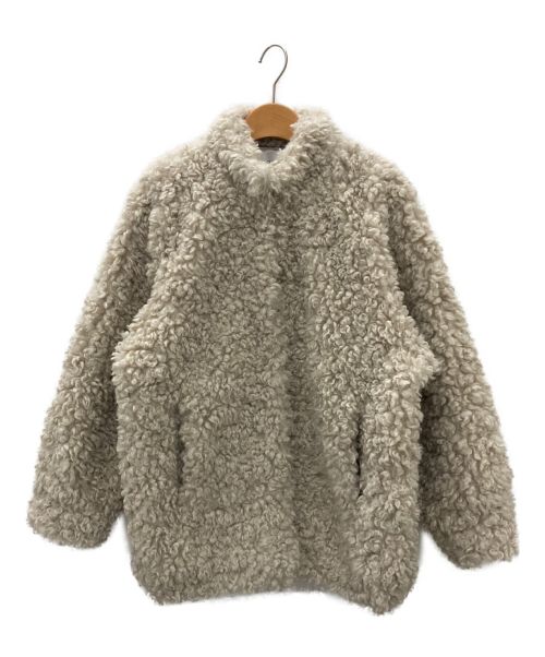 CLANE（クラネ）CLANE (クラネ) CURL FUR SHORT COAT ベージュ サイズ:1の古着・服飾アイテム