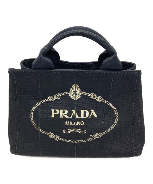 PRADA（プラダ）PRADA (プラダ) カナパミニトートバッグ BN2439 ブラックの古着・服飾アイテム