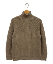 BATONER（バトナ―）の古着「SIGNATURE TURTLE NECK KNIT」｜ブラウン