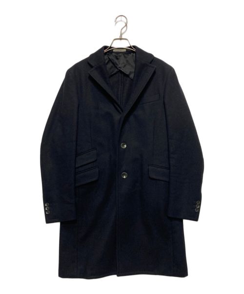 BOGLIOLI（ボリオリ）BOGLIOLI (ボリオリ) チェスターコート ブラック サイズ:SIZE46の古着・服飾アイテム