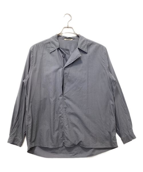 AURALEE（オーラリー）AURALEE (オーラリー) WASHED FINX TWILL P/O SHIRTS グレー サイズ:4の古着・服飾アイテム