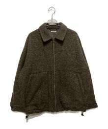 STEVEN ALAN（スティーブンアラン）の古着「KNIT FLEC OVAL BLOUSON」｜ブラウン