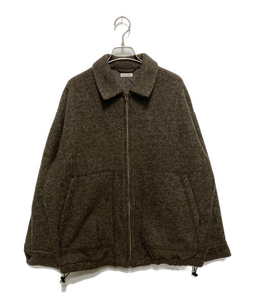 STEVEN ALAN（スティーブンアラン）STEVEN ALAN (スティーブンアラン) KNIT FLEC OVAL BLOUSON ブラウン サイズ:Sの古着・服飾アイテム