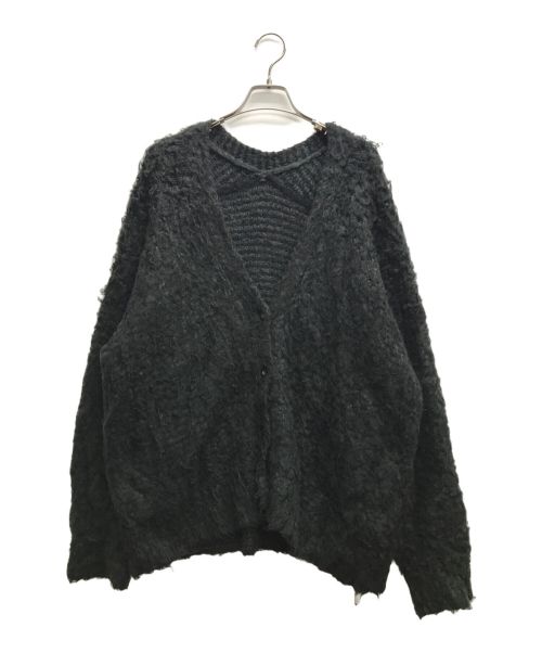 MAISON SPECIAL（メゾンスペシャル）MAISON SPECIAL (メゾンスペシャル) Melange Fur Knit Cardigan ブラック サイズ:Freeの古着・服飾アイテム