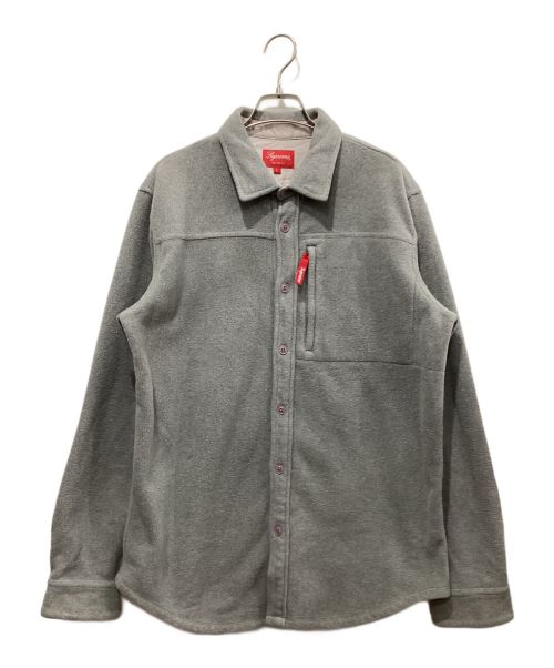 SUPREME（シュプリーム）SUPREME (シュプリーム) Polartec Fleece Shirt グレー サイズ:Lの古着・服飾アイテム