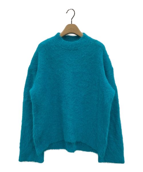 Gypsohila（ジプソフィア）Gypsohila (ジプソフィア) Alpaca Shaggy Pullover ブルー サイズ:Fの古着・服飾アイテム