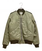 Saint Laurent Parisサンローランパリ）の古着「Clasic Bomber Jacket （クラシックボンバージャケット）」｜カーキ