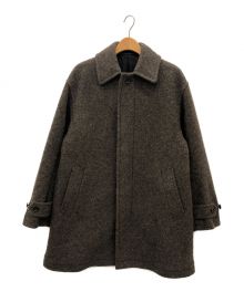 STEVEN ALAN（スティーブンアラン）の古着「KNIT FLEC HALF BALMACAAN COAT」｜ブラウン