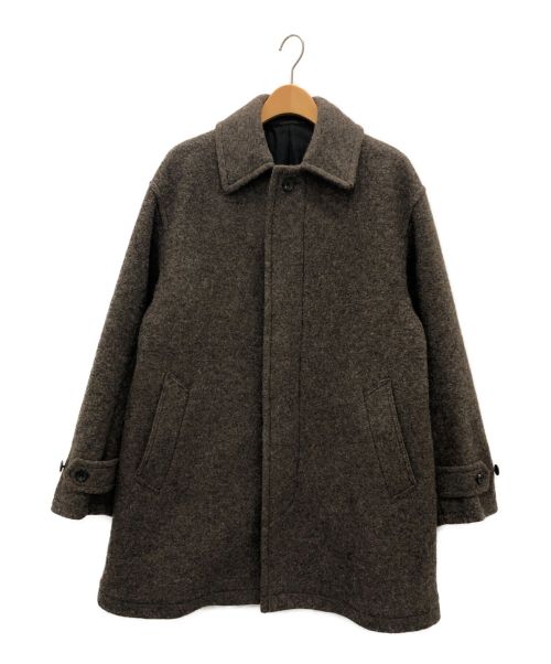 STEVEN ALAN（スティーブンアラン）STEVEN ALAN (スティーブンアラン) KNIT FLEC HALF BALMACAAN COAT ブラウン サイズ:Mの古着・服飾アイテム