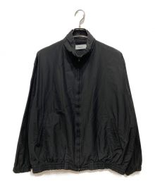 MARKA（マーカ）の古着「トラックジャケット／TRACK JACKET／organic cotton × bratac silk taffeta」｜ブラック