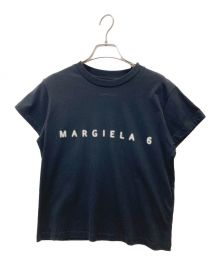 MM6 Maison Margiela（エムエムシックス メゾンマルジェラ）の古着「ロゴTシャツ」｜ブラック