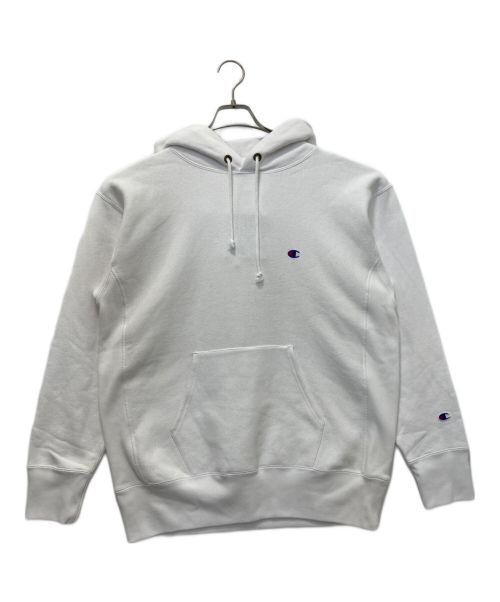 Champion REVERSE WEAVE（チャンピオン リバースウィーブ）Champion REVERSE WEAVE (チャンピオン リバースウィーブ) プルオーバーパーカー ホワイト サイズ:XL 未使用品の古着・服飾アイテム