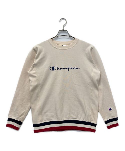 Champion REVERSE WEAVE（チャンピオン リバースウィーブ）Champion REVERSE WEAVE (チャンピオン リバースウィーブ) スウェット アイボリー サイズ:Mの古着・服飾アイテム