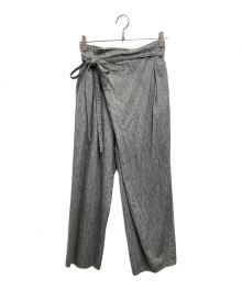 STEVEN ALAN（スティーブンアラン）の古着「DENIM CROSS OVER PANTS」｜グレー