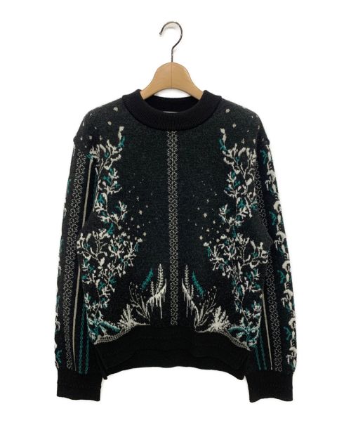 MURRAL（ミューラル）MURRAL (ミューラル) Snow cover knit sweater ブラック サイズ:Fの古着・服飾アイテム