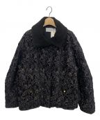 MURRALミューラル）の古着「Ice flower embroidery jacket」｜ブラック