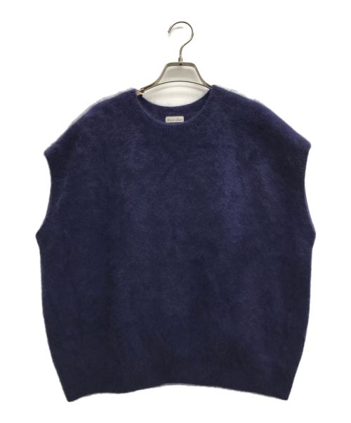 STEVEN ALAN（スティーブンアラン）STEVEN ALAN (スティーブンアラン) HAMILTON LAMBS WOOL KNIT VEST ネイビー サイズ:記載無しの古着・服飾アイテム