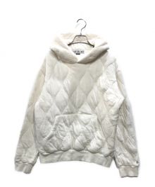 BAL（バル）の古着「QUILTING HOODED SWEAT SHIRT」｜ホワイト