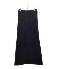 THE SHINZONE（ザ シンゾーン）の古着「KNIT PLEATS SKIRT」｜ブラック