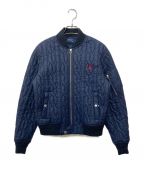 POLO RALPH LAURENポロ・ラルフローレン）の古着「CABLE BOMBER JACKET　ケーブルボンバージャケット」｜ネイビー