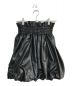 SORIN（ソリン）の古着「Synthetic Leather Ruffled Mini Skirt　27WFS235146」｜ブラック