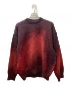 steinシュタイン）の古着「Oversized Gradation Mohair LS /オーバーサイズドグラデーションモヘアLS」｜レッド