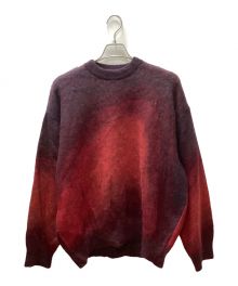 stein（シュタイン）の古着「Oversized Gradation Mohair LS /オーバーサイズドグラデーションモヘアLS」｜レッド