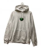 SUPREMEシュプリーム）の古着「Apple Hooded Sweatshirt /アップルフーディッドスウェットシャツ」｜グレー