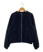 UNFILアンフィル）の古着「brushed light wool flannel zip front jacket」｜ネイビー