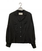 TODAYFULトゥデイフル）の古着「Georgette Rough Shirts」｜ブラック