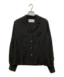 TODAYFUL（トゥデイフル）の古着「Georgette Rough Shirts」｜ブラック