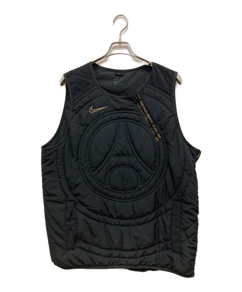 NIKE（ナイキ）NIKE (ナイキ) Paris Saint-Germain (パリ・サン＝ジェルマン) パフィーベスト ブラック サイズ:Lの古着・服飾アイテム