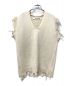 PERVERZE（パーバーズ）の古着「Crash Boxy Knit Vest」｜アイボリー